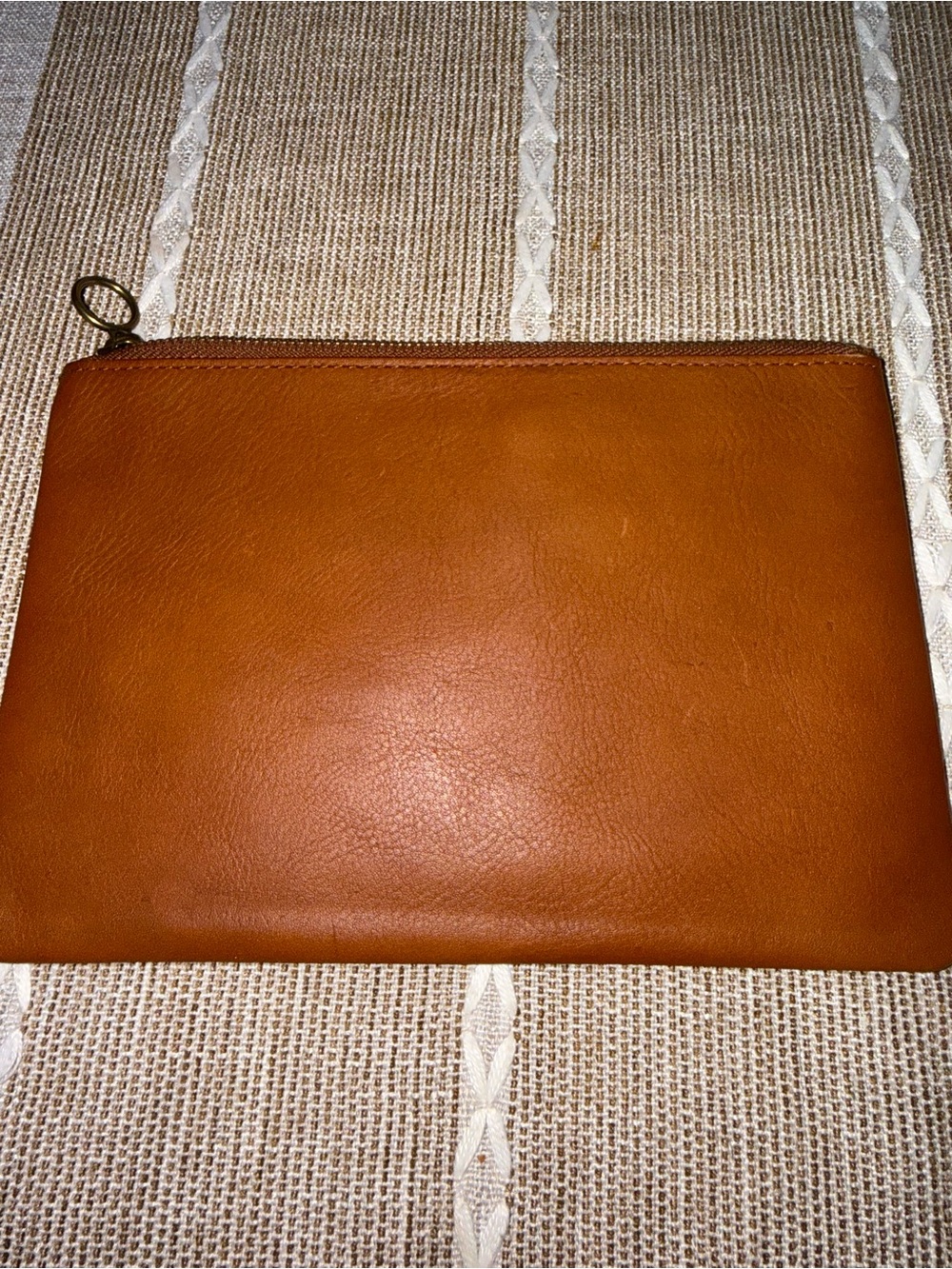 Madewell Leather Zip Pouch in Cognac Brown - Picture 6 of 6